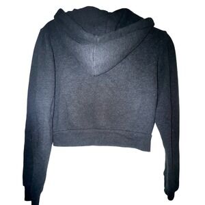 John Galt gray cropped‎ hoodie sweatshirt size small